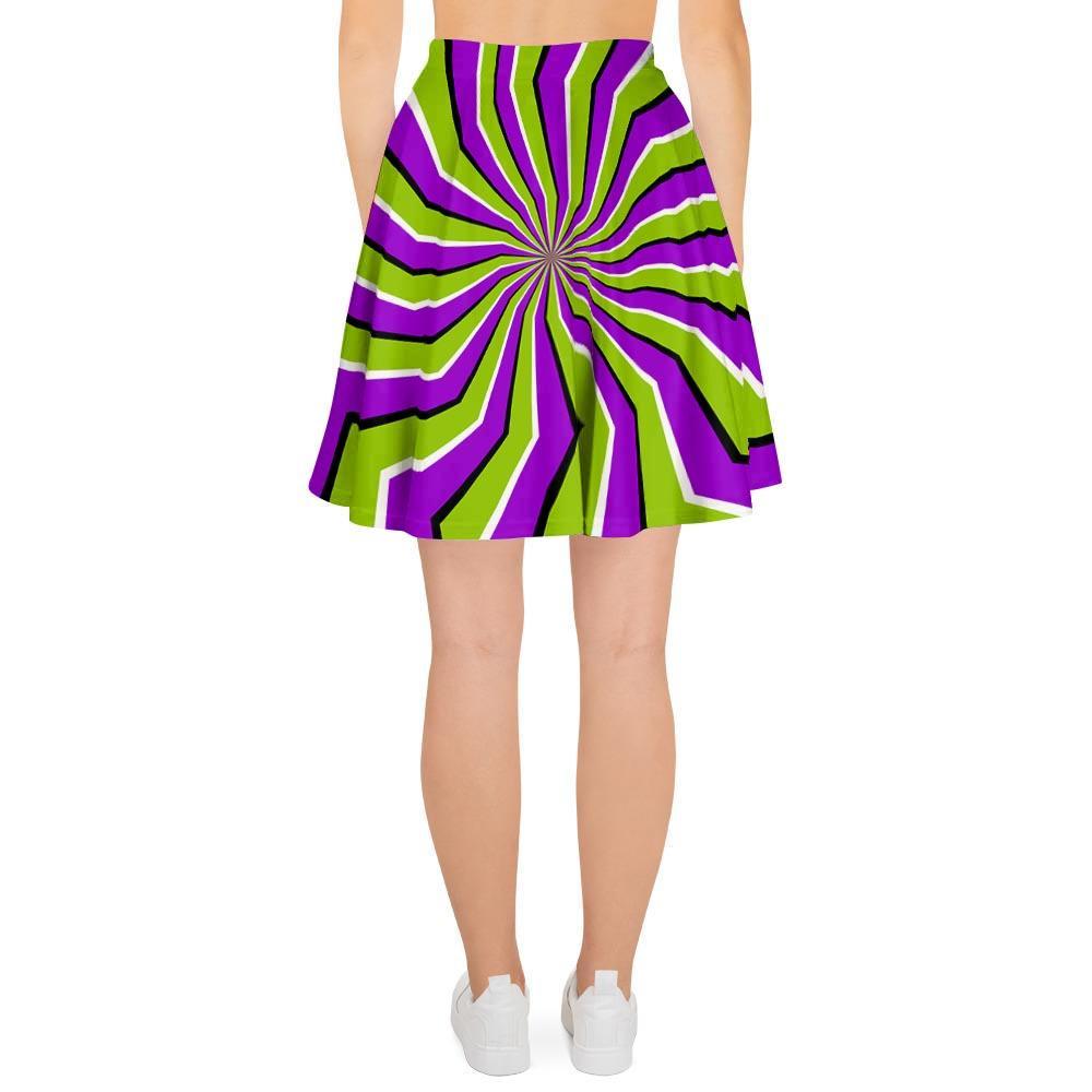 Zigzag Optical illusion Women's Skirt-grizzshop