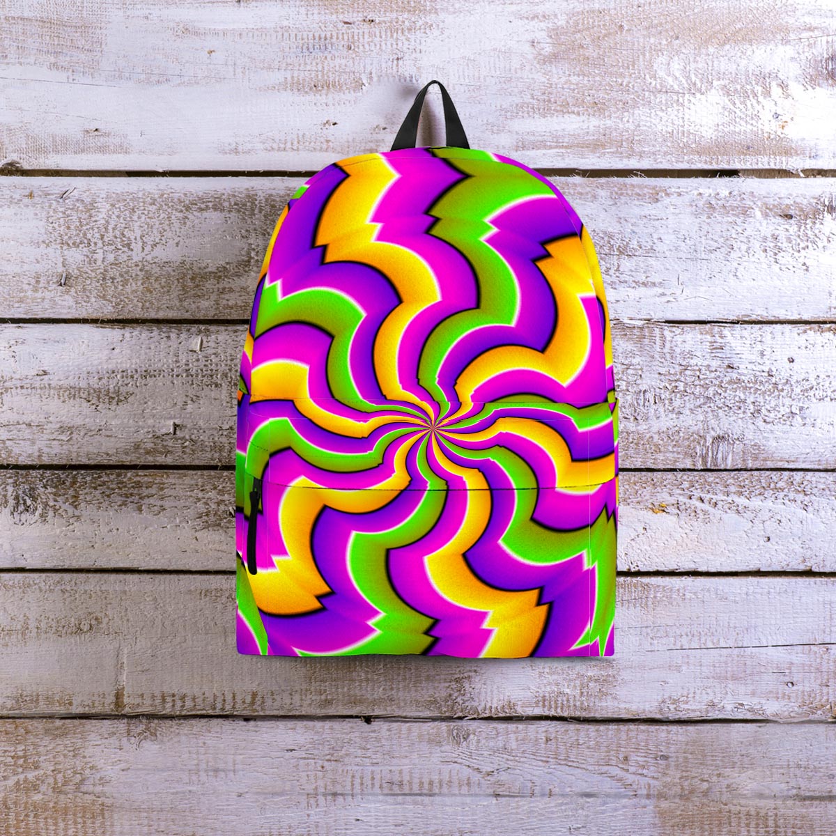 Zigzag Psychedelic Optical illusion Backpack-grizzshop
