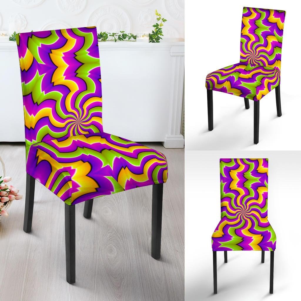 Zigzag Psychedelic Optical illusion Chair Cover-grizzshop