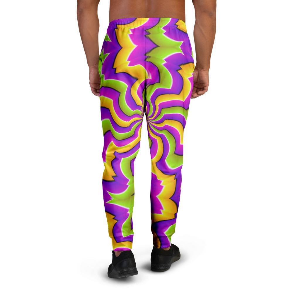 Zigzag Psychedelic Optical illusion Men's Joggers-grizzshop