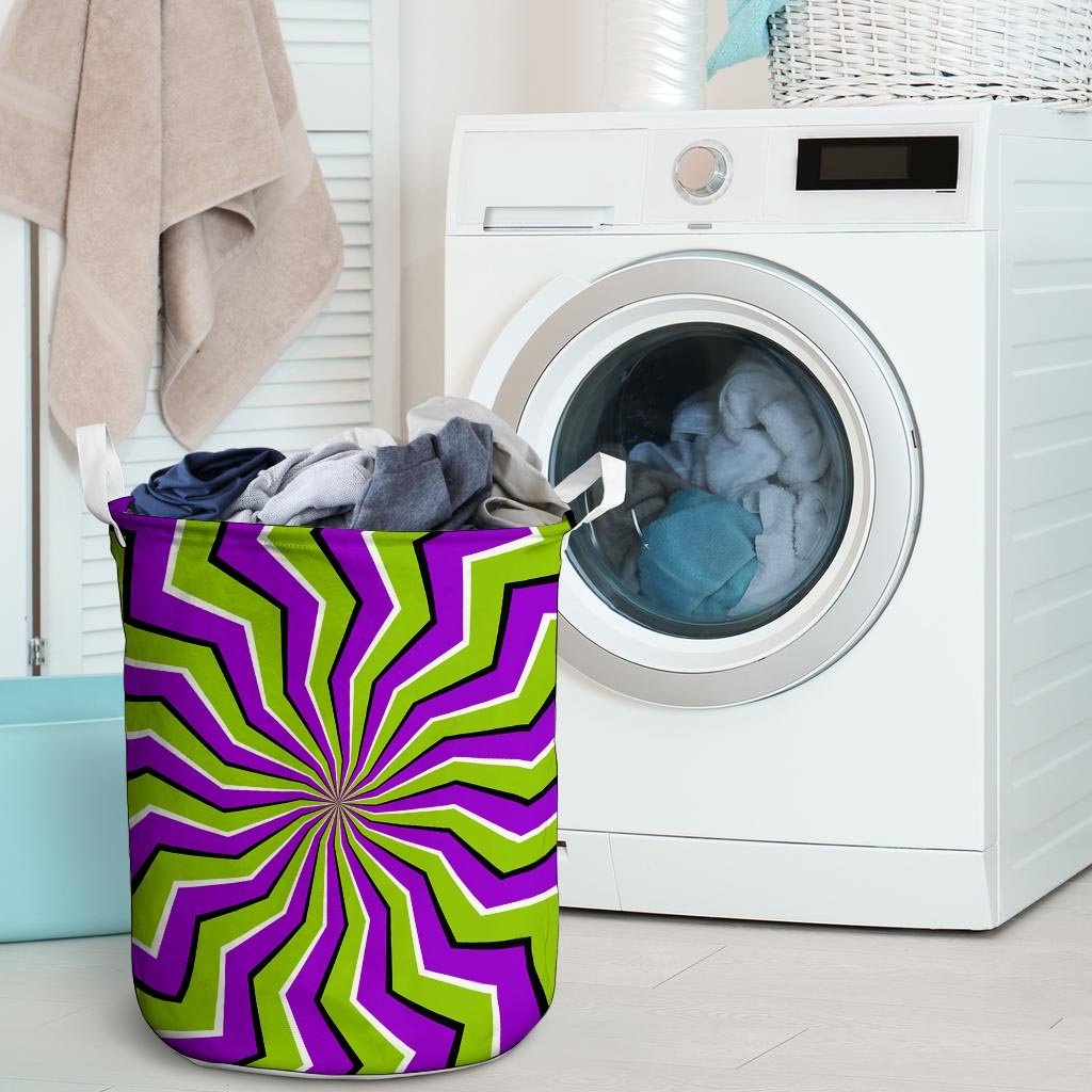 Zigzag Optical illusion Laundry Basket-grizzshop