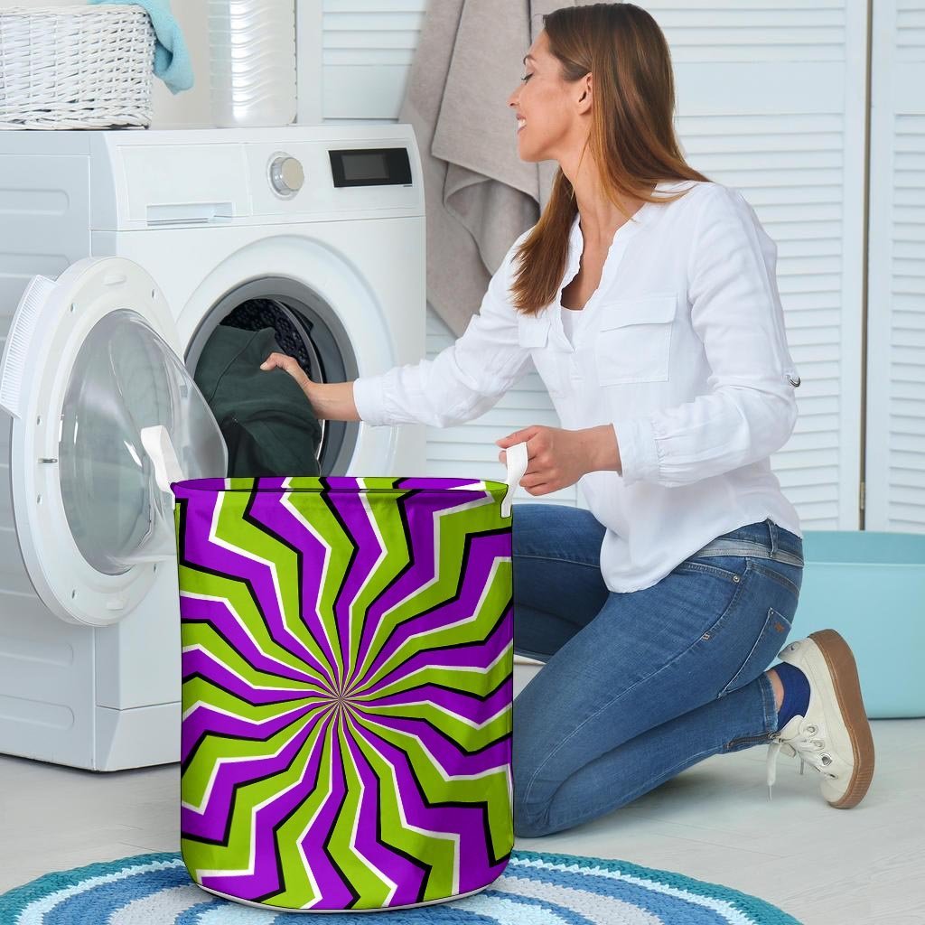 Zigzag Optical illusion Laundry Basket-grizzshop