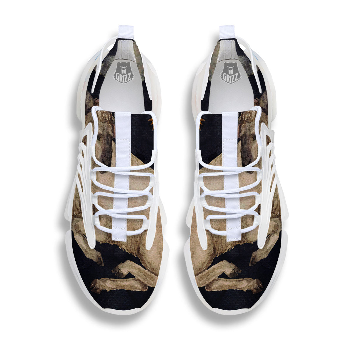 Zodiac Sign Watercolor Aries Print White Gym Shoes-grizzshop