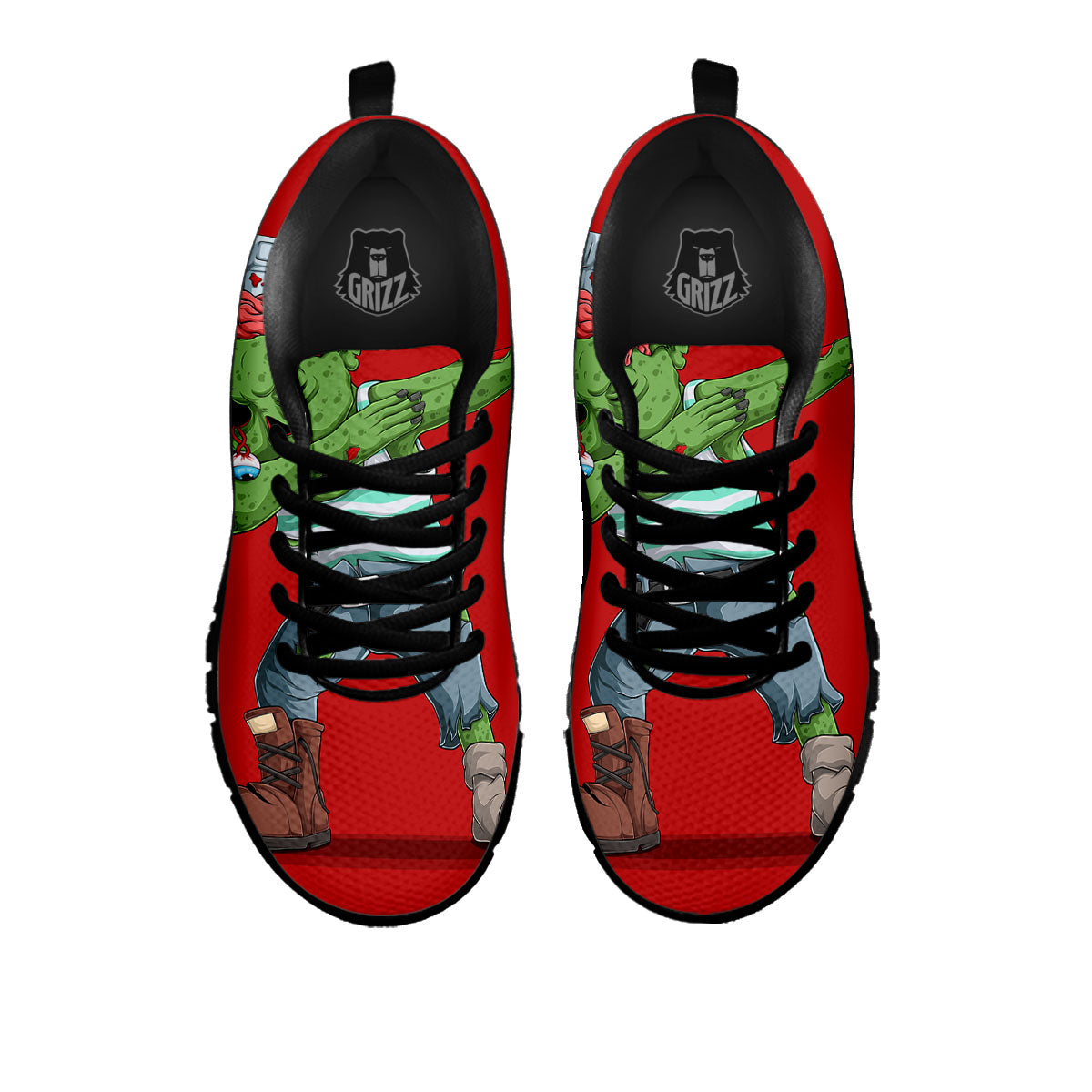 Zombie Dap Print Black Sneaker-grizzshop