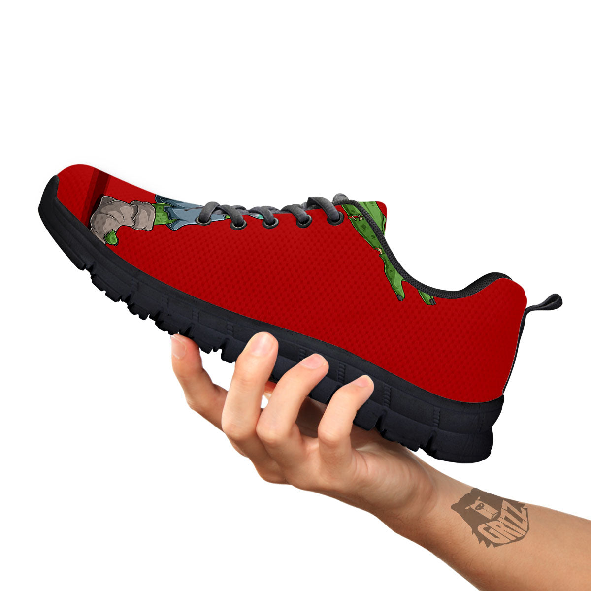 Zombie Dap Print Black Sneaker-grizzshop