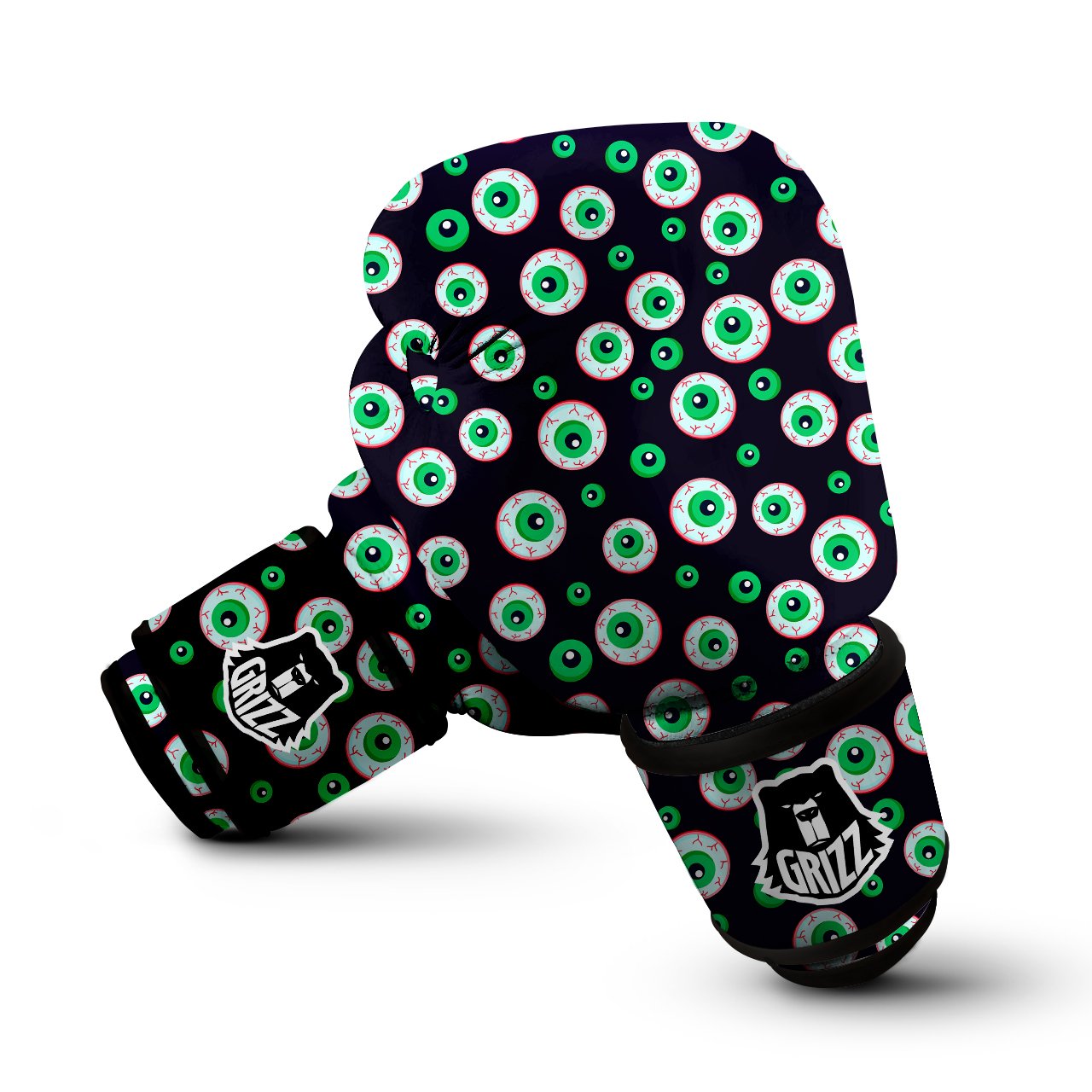Zombie Eyeball Print Pattern Boxing Gloves-grizzshop