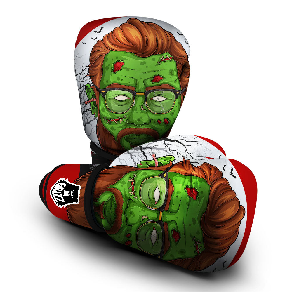 Zombie Face Halloween Character Print Boxing Gloves-grizzshop