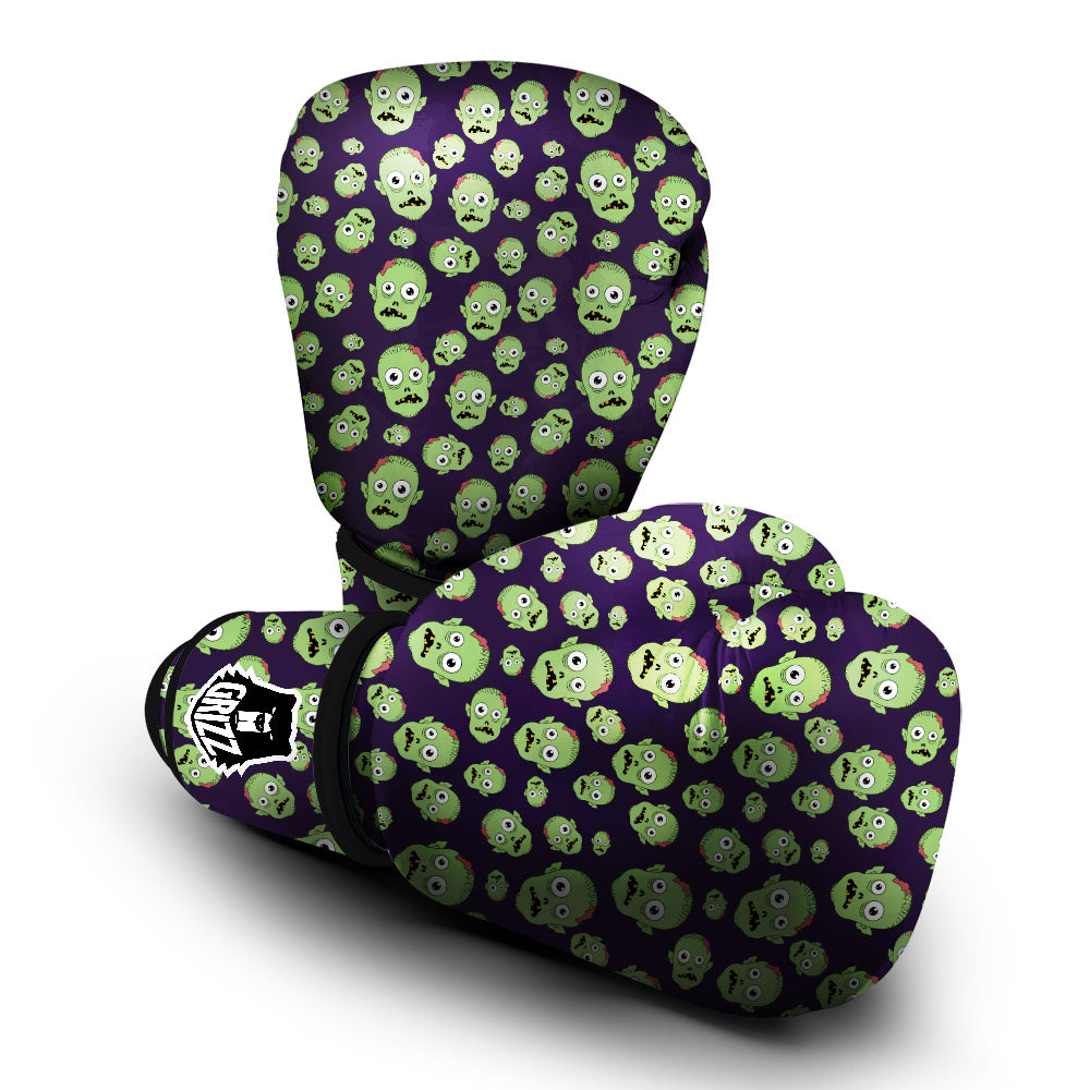 Zombie Green Print Pattern Boxing Gloves-grizzshop