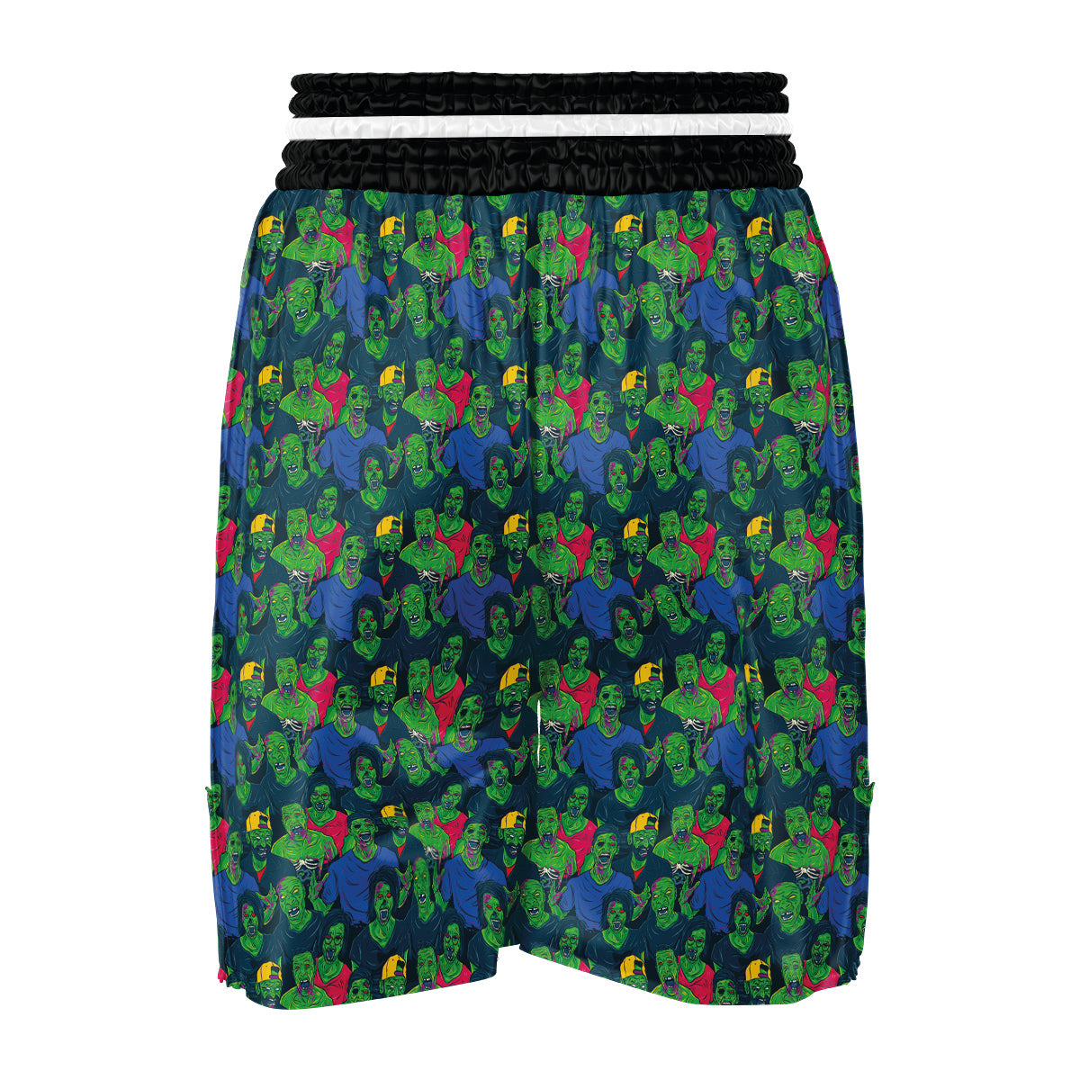 Zombie Print Pattern Boxing Shorts-grizzshop