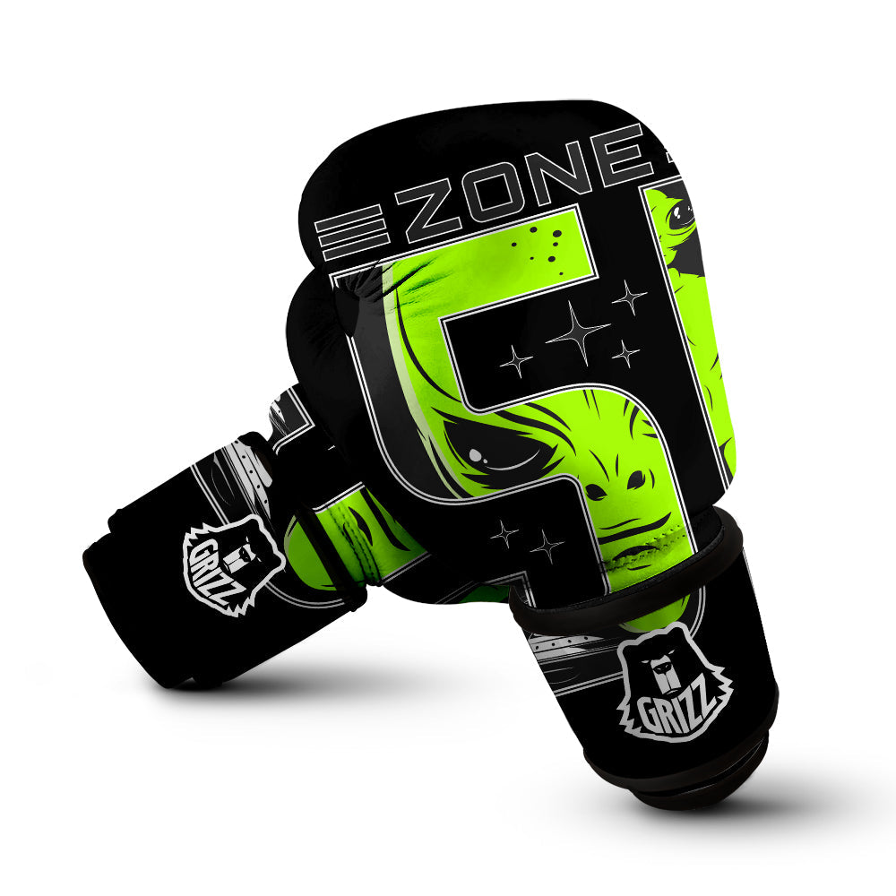 Zone 51 Alien And UFO Print Boxing Gloves-grizzshop