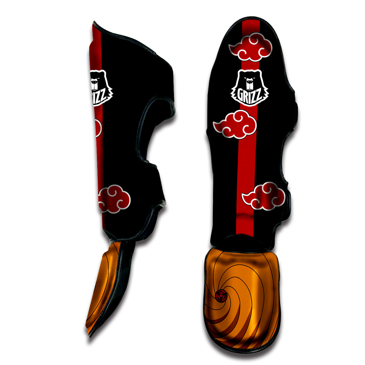 Obito Akatsuki Muay Thai Shin Guards