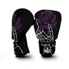 Tattoo Dark Purple Roses Print Boxing Glove-grizzshop