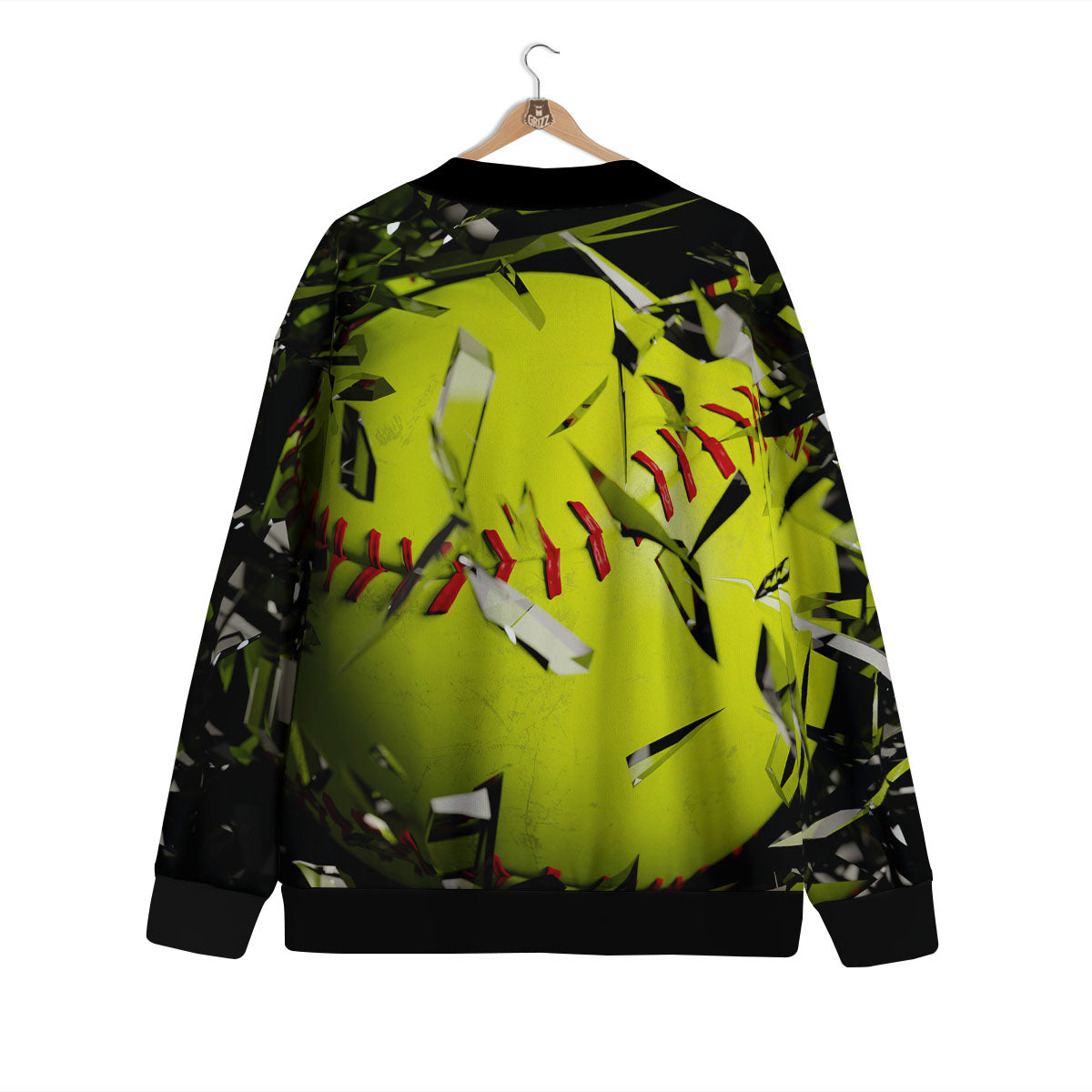 3D Baseballs Print Cardigan-grizzshop