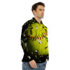 3D Baseballs Print Men's Dress Shirts-grizzshop