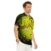 3D Baseballs Print Men's Golf Shirts-grizzshop