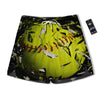 3D Baseballs Print Men's Running Shorts-grizzshop