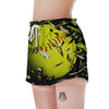 3D Baseballs Print Women's Shorts-grizzshop