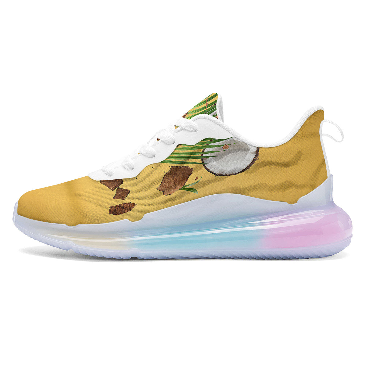 3D Coconut Print Running Sneakers-grizzshop