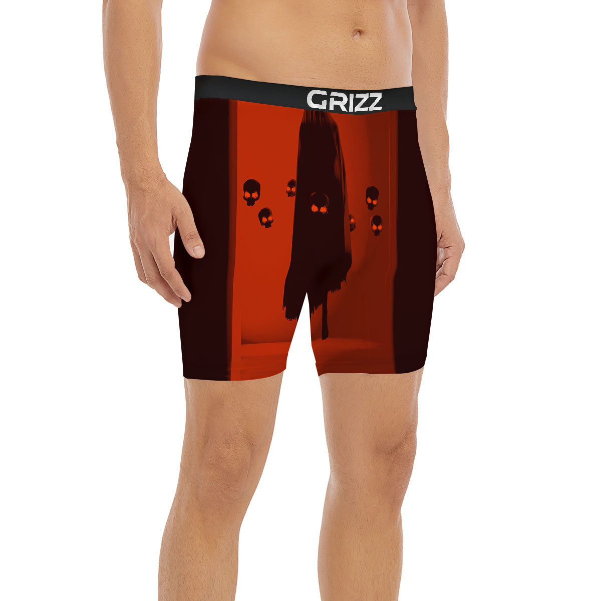 3D Ghost In The Darkness Print Boxer Briefs-grizzshop