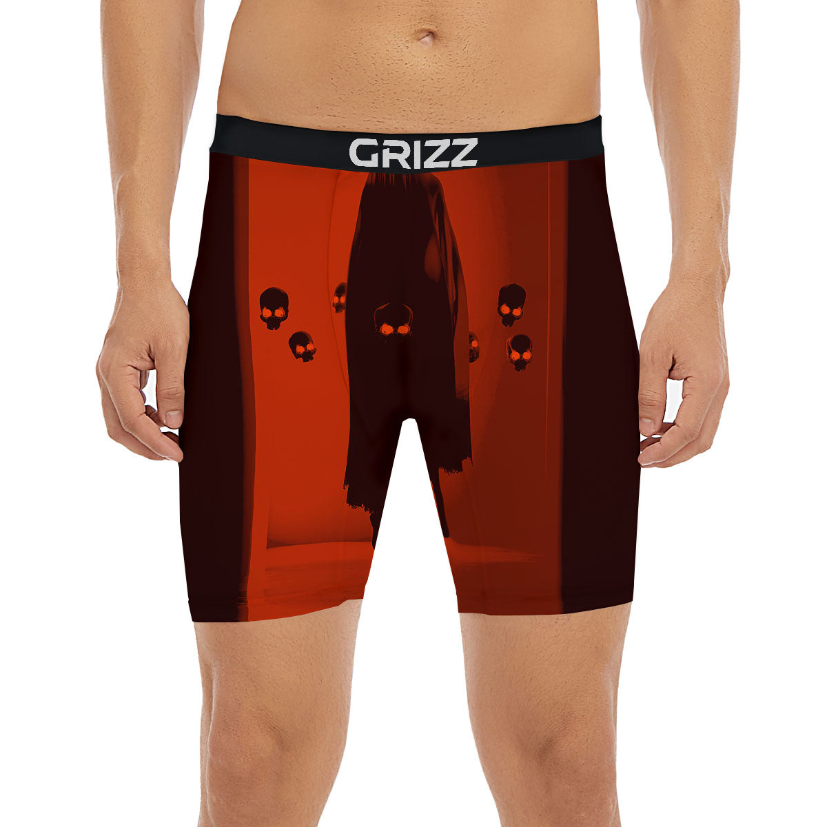 3D Ghost In The Darkness Print Boxer Briefs-grizzshop