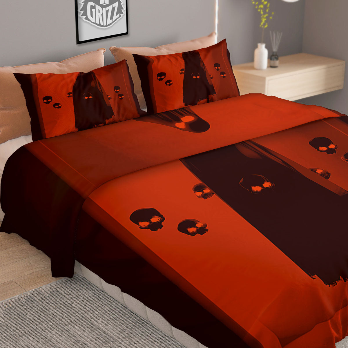 3D Ghost In The Darkness Print Duvet Cover Bedding Set