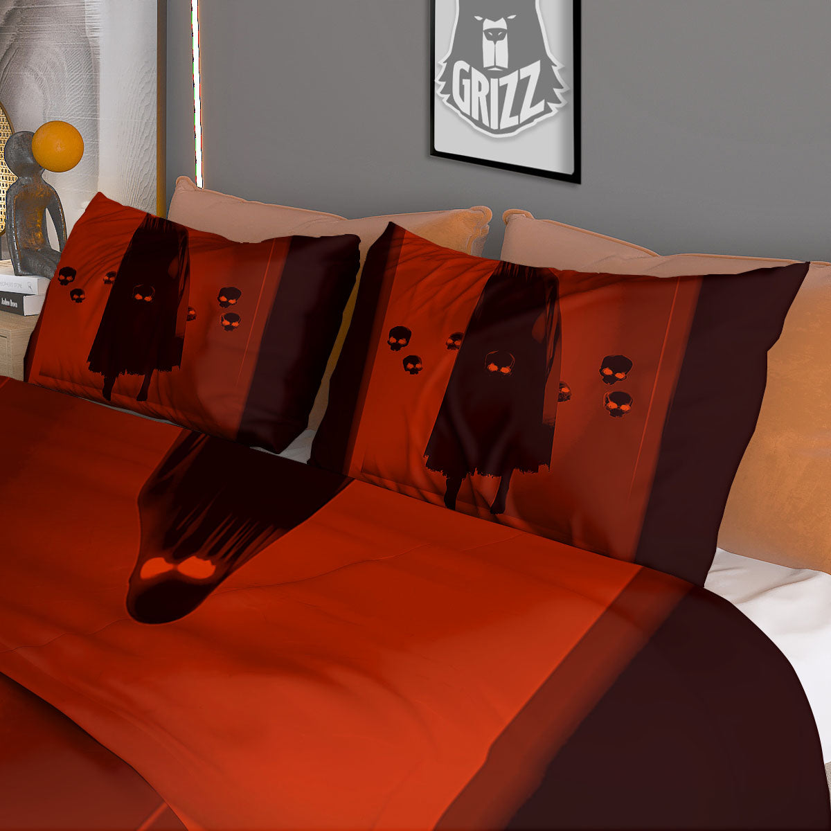 3D Ghost In The Darkness Print Duvet Cover Bedding Set