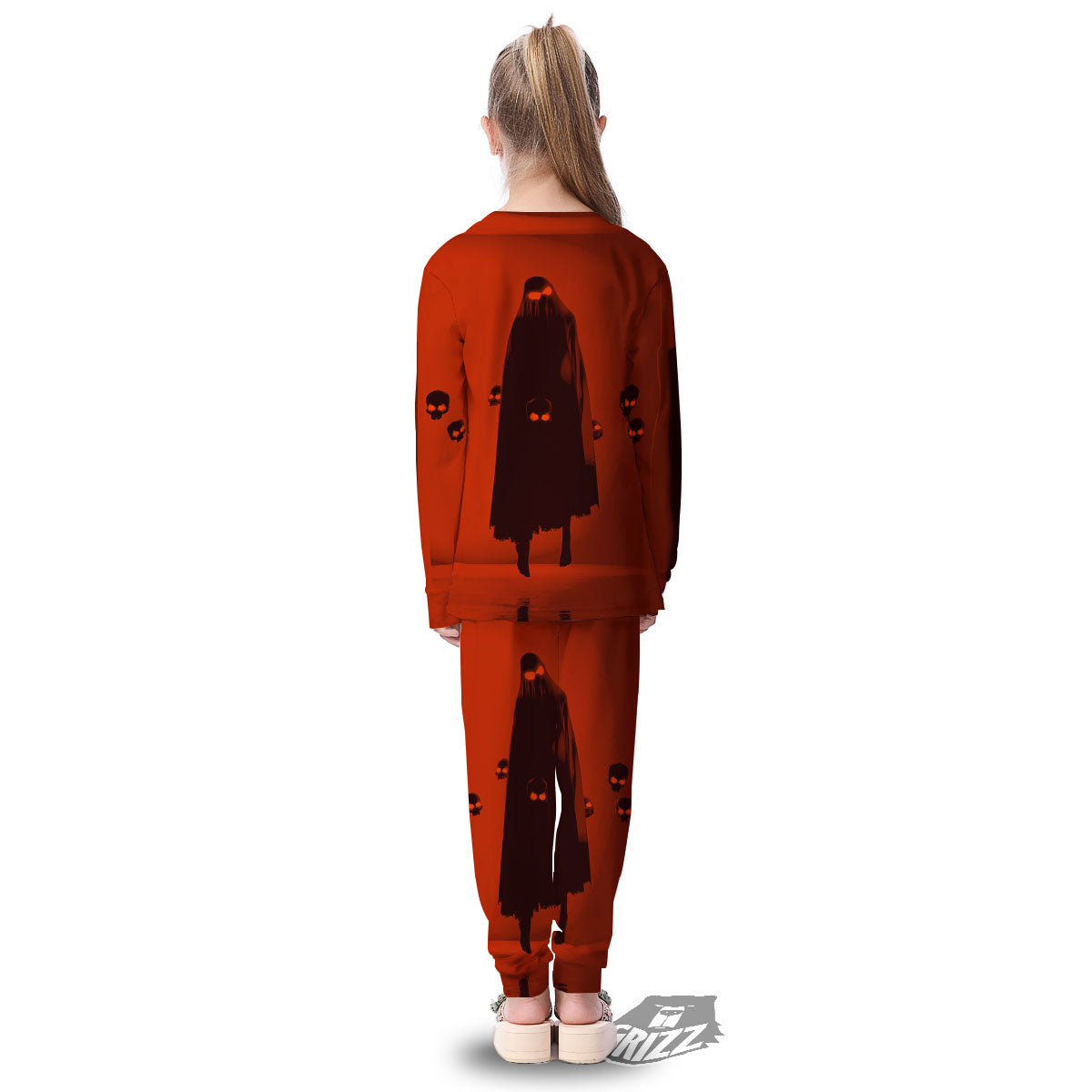 3D Ghost In The Darkness Print Kid's Pajamas-grizzshop