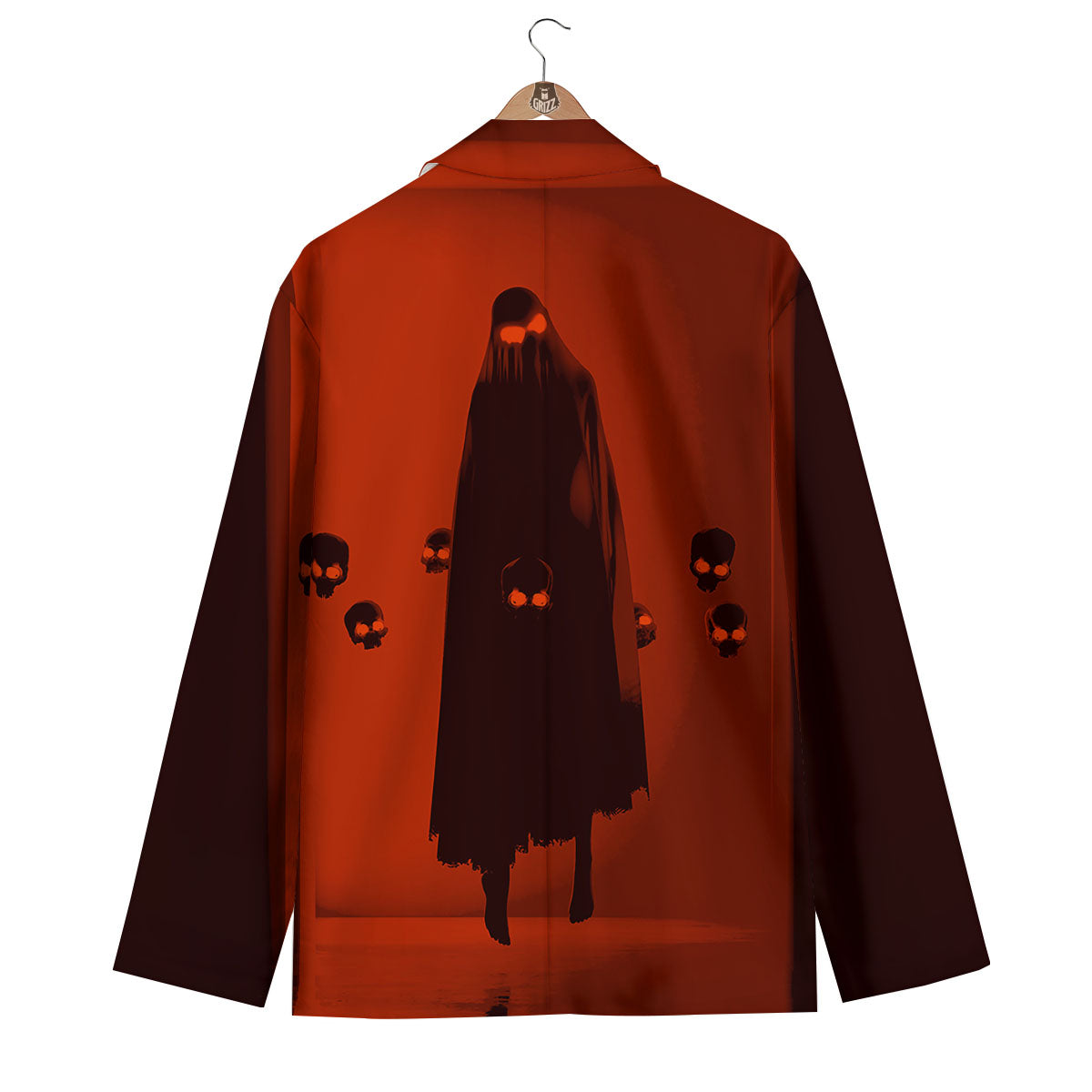 3D Ghost In The Darkness Print Men's Blazer-grizzshop