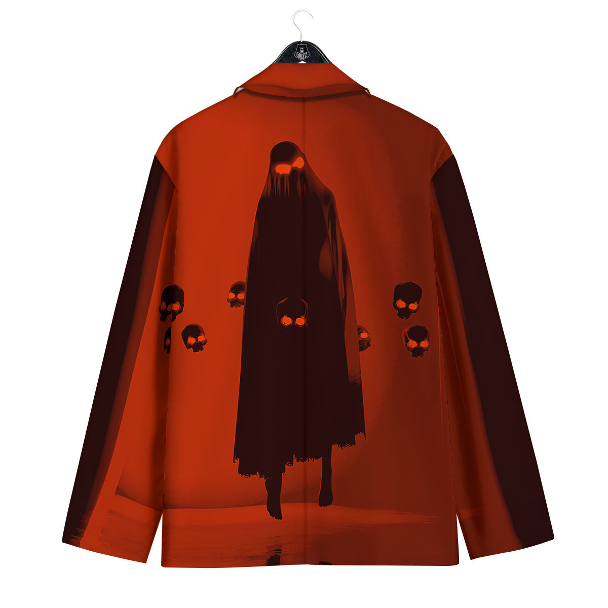 3D Ghost In The Darkness Print Men's Sport Coat-grizzshop