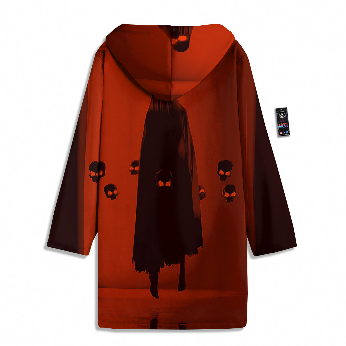 3D Ghost In The Darkness Print Men's Windbreaker Jacket-grizzshop
