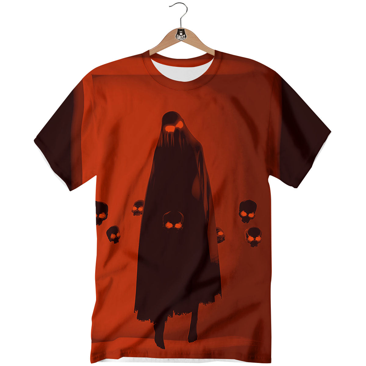 3D Ghost In The Darkness Print T-Shirt-grizzshop