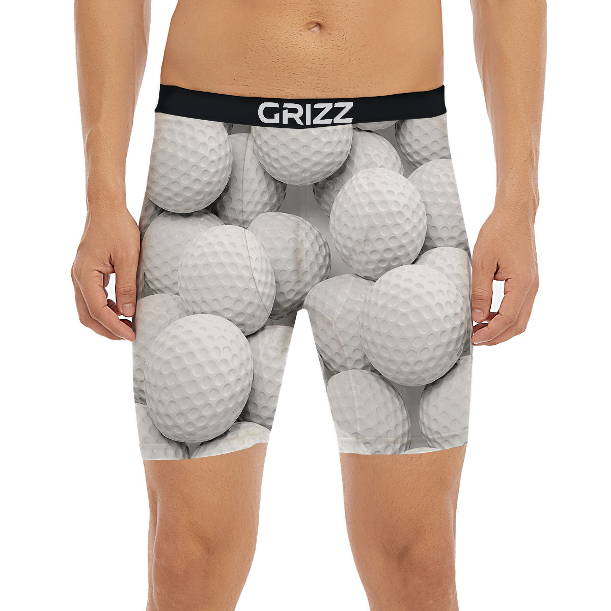 3D Golf Ball Print Boxer Briefs-grizzshop