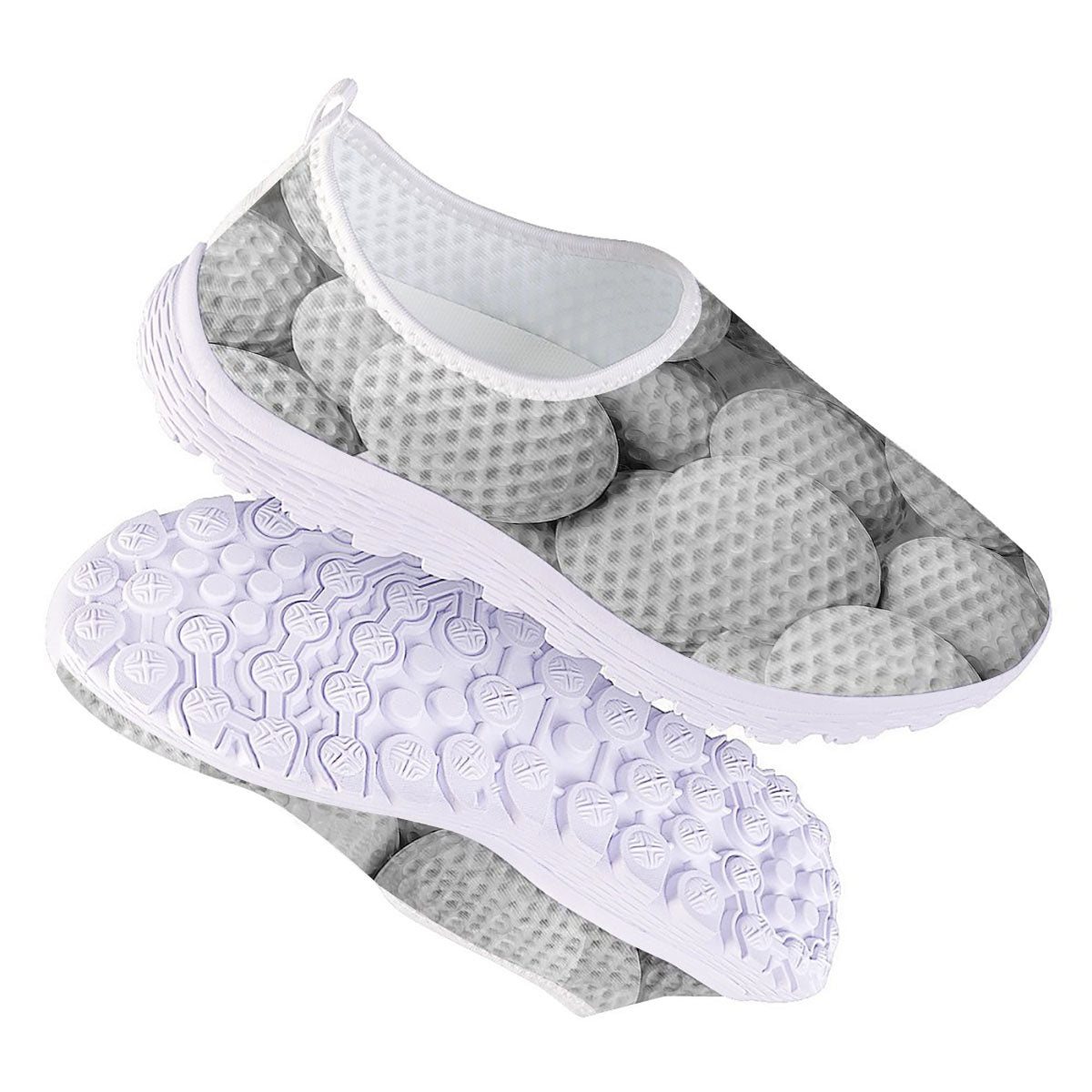 3D Golf Ball Print Nurse Shoes-grizzshop