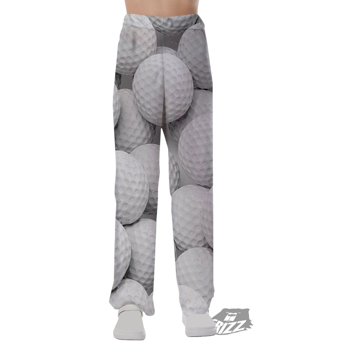 3D Golf Ball Print Pajama Pants-grizzshop