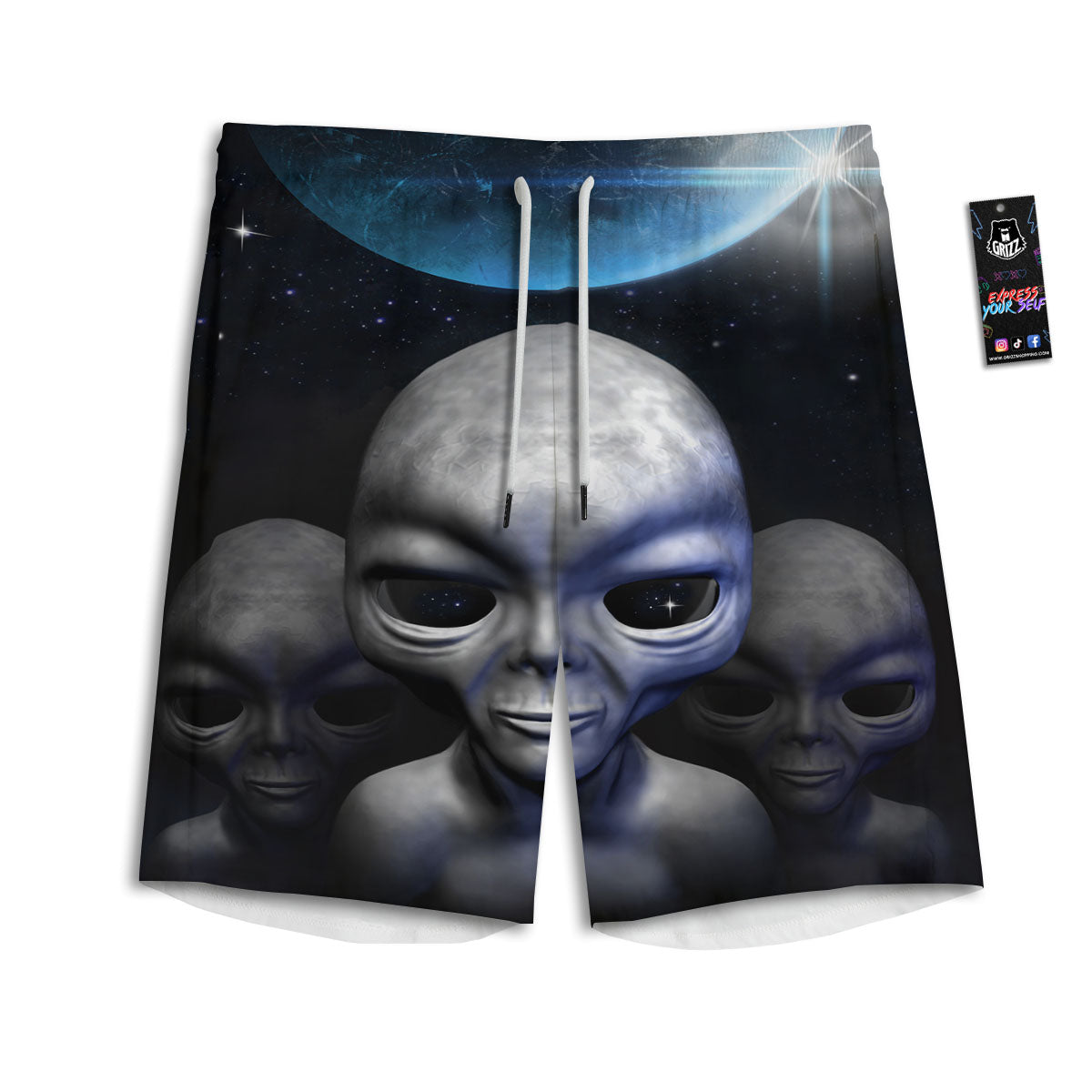 Acid Melt Pastel Print Men's Athletic Shorts