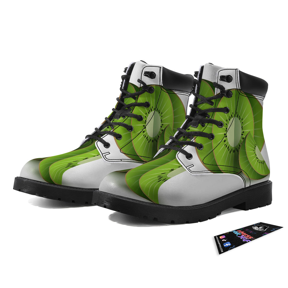 3D Kiwi Print Boots-grizzshop
