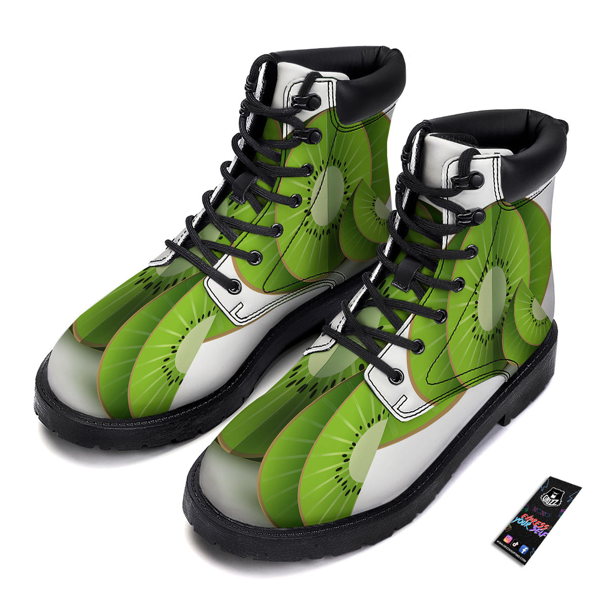 3D Kiwi Print Boots-grizzshop