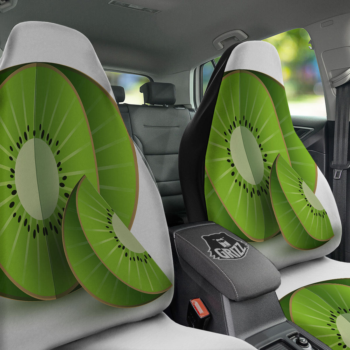 3D Kiwi Print Car Seat Covers-grizzshop