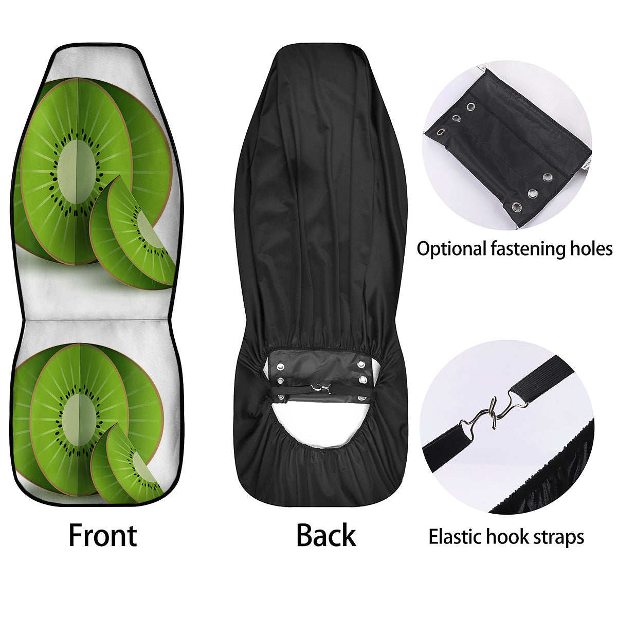 3D Kiwi Print Car Seat Covers-grizzshop