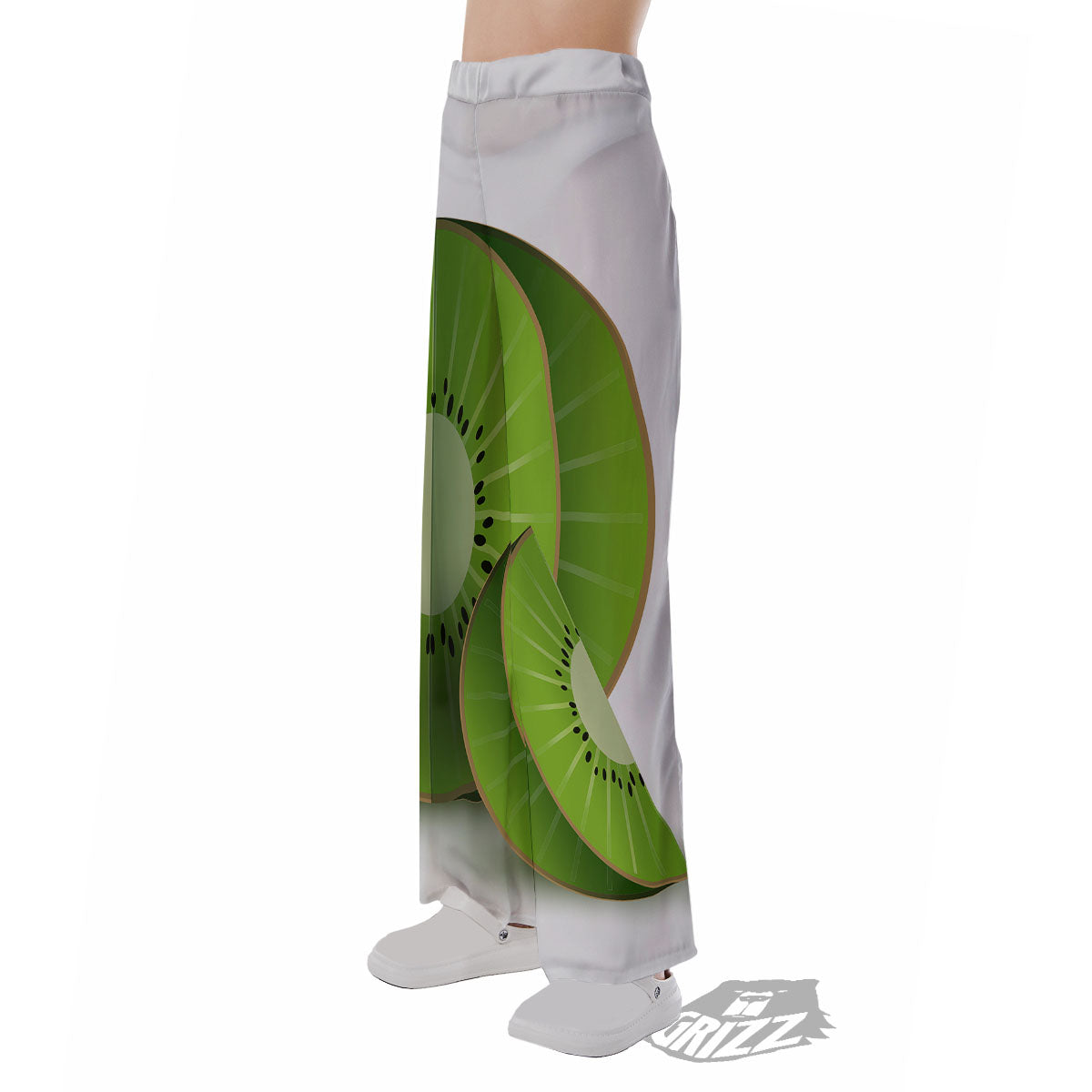 3D Kiwi Print Pajama Pants-grizzshop