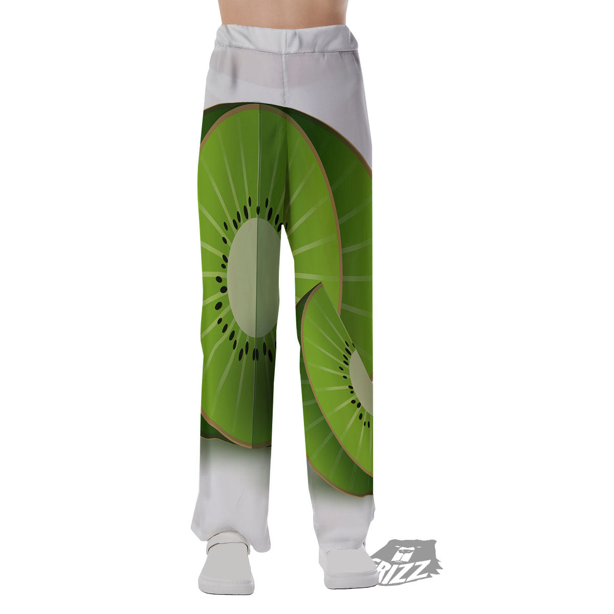3D Kiwi Print Pajama Pants-grizzshop