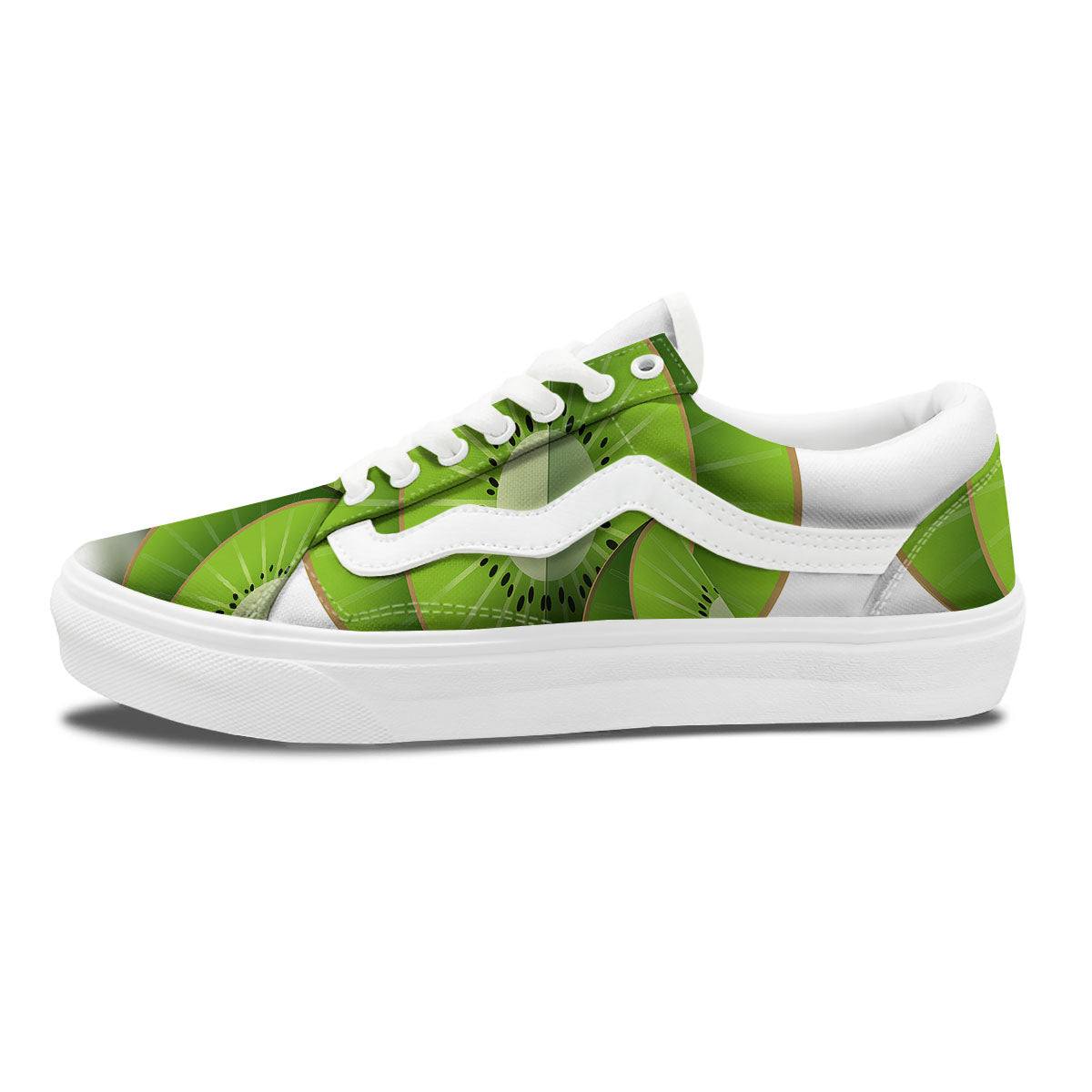 3D Kiwi Print Skate Shoes-grizzshop