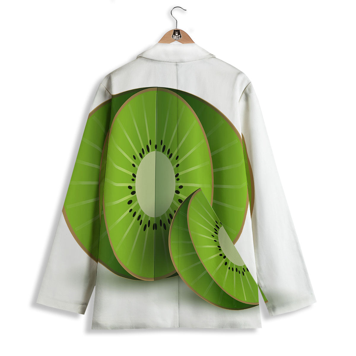 3D Kiwi Print Women's Blazer-grizzshop