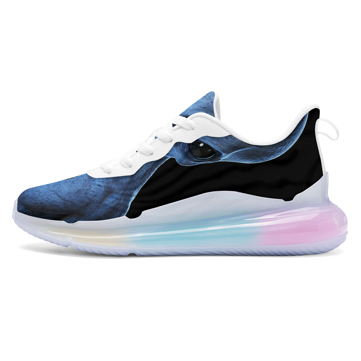 3D Scary Alien Grey Print Running Sneakers-grizzshop
