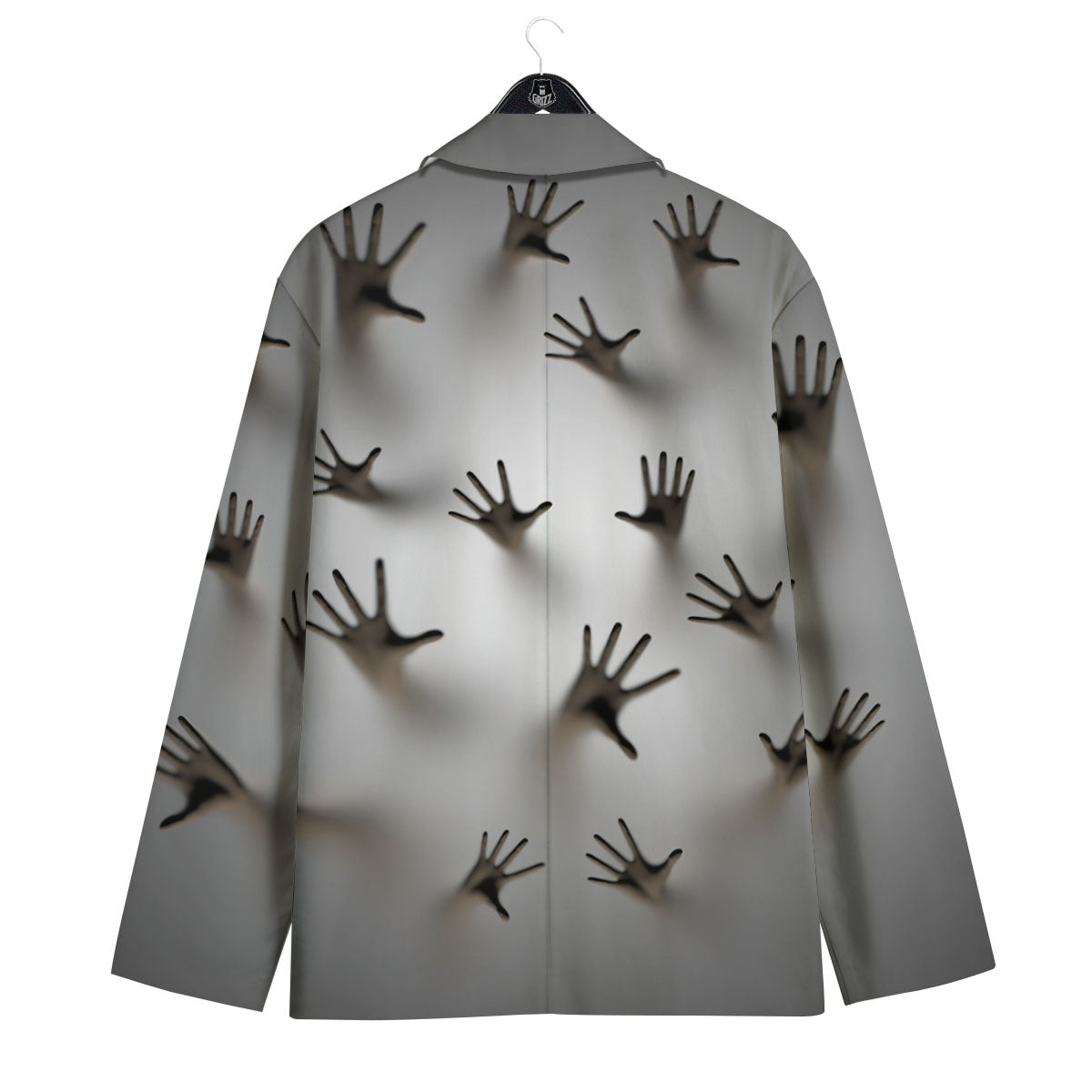 3D Scary Ghost Print Men's Sport Coat-grizzshop