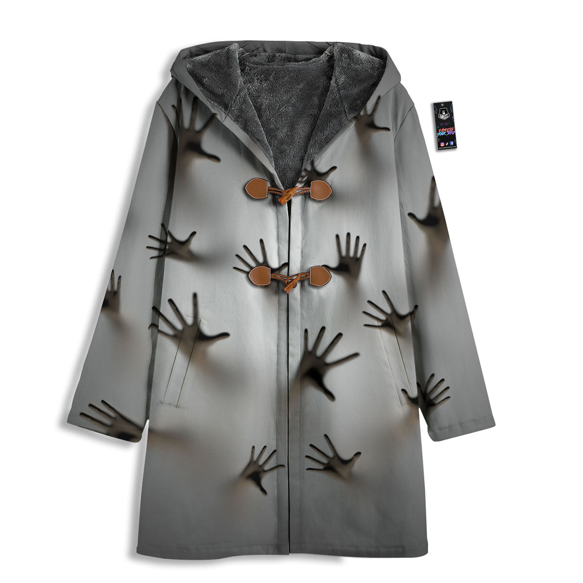 3D Scary Ghost Print Men's Windbreaker Jacket-grizzshop