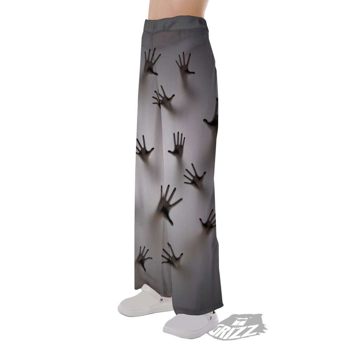 3D Scary Ghost Print Pajama Pants-grizzshop