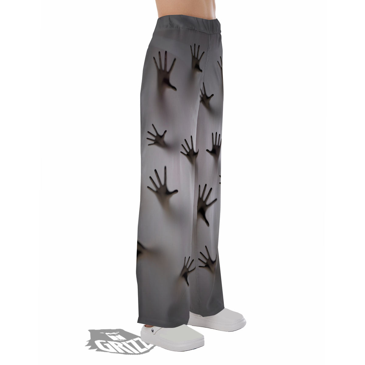 3D Scary Ghost Print Pajama Pants-grizzshop