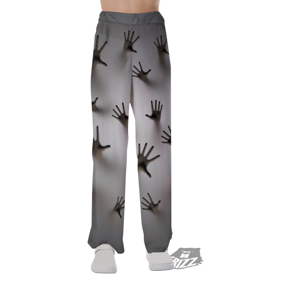 3D Scary Ghost Print Pajama Pants-grizzshop