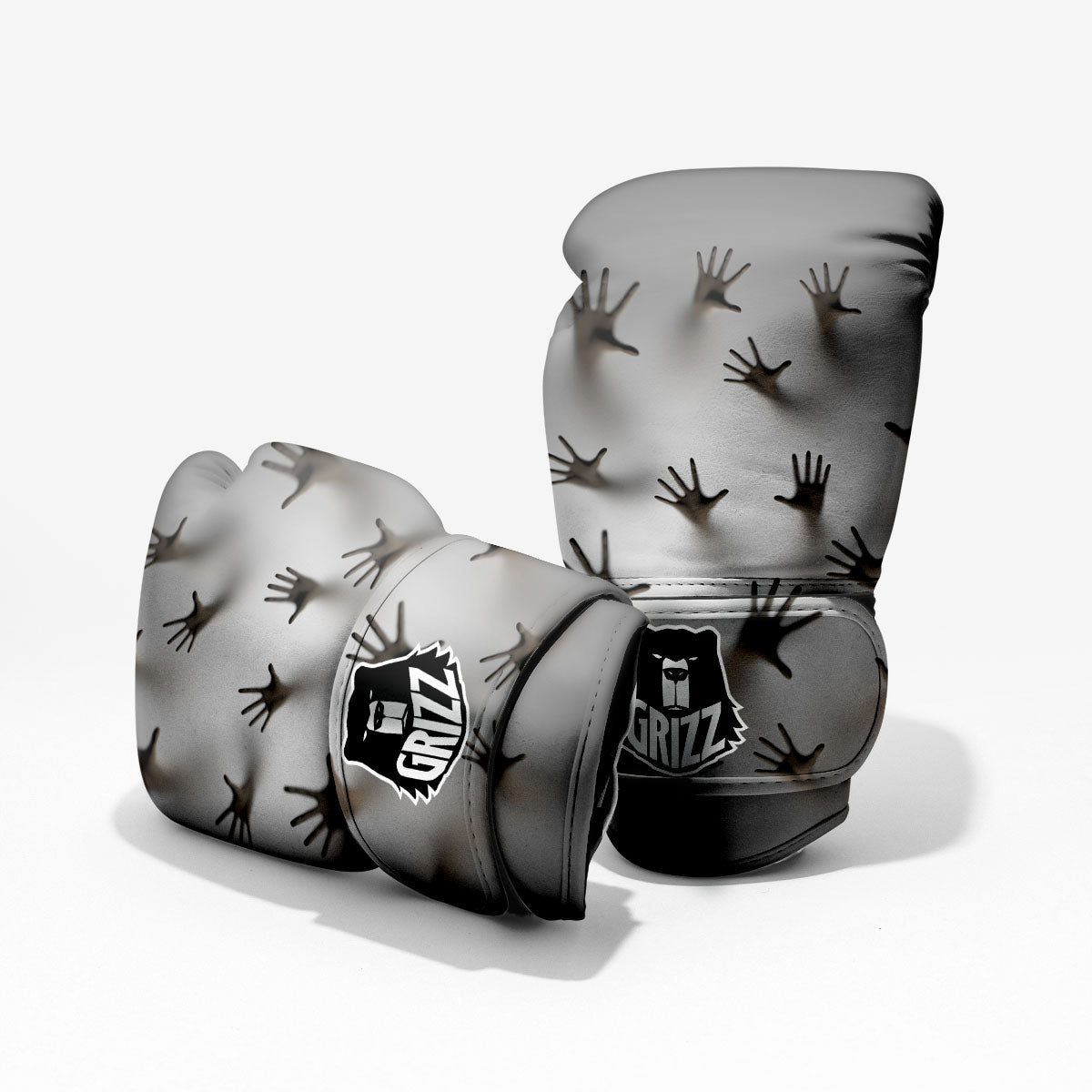 3D Scary Ghost Print Pro Boxing Glove
